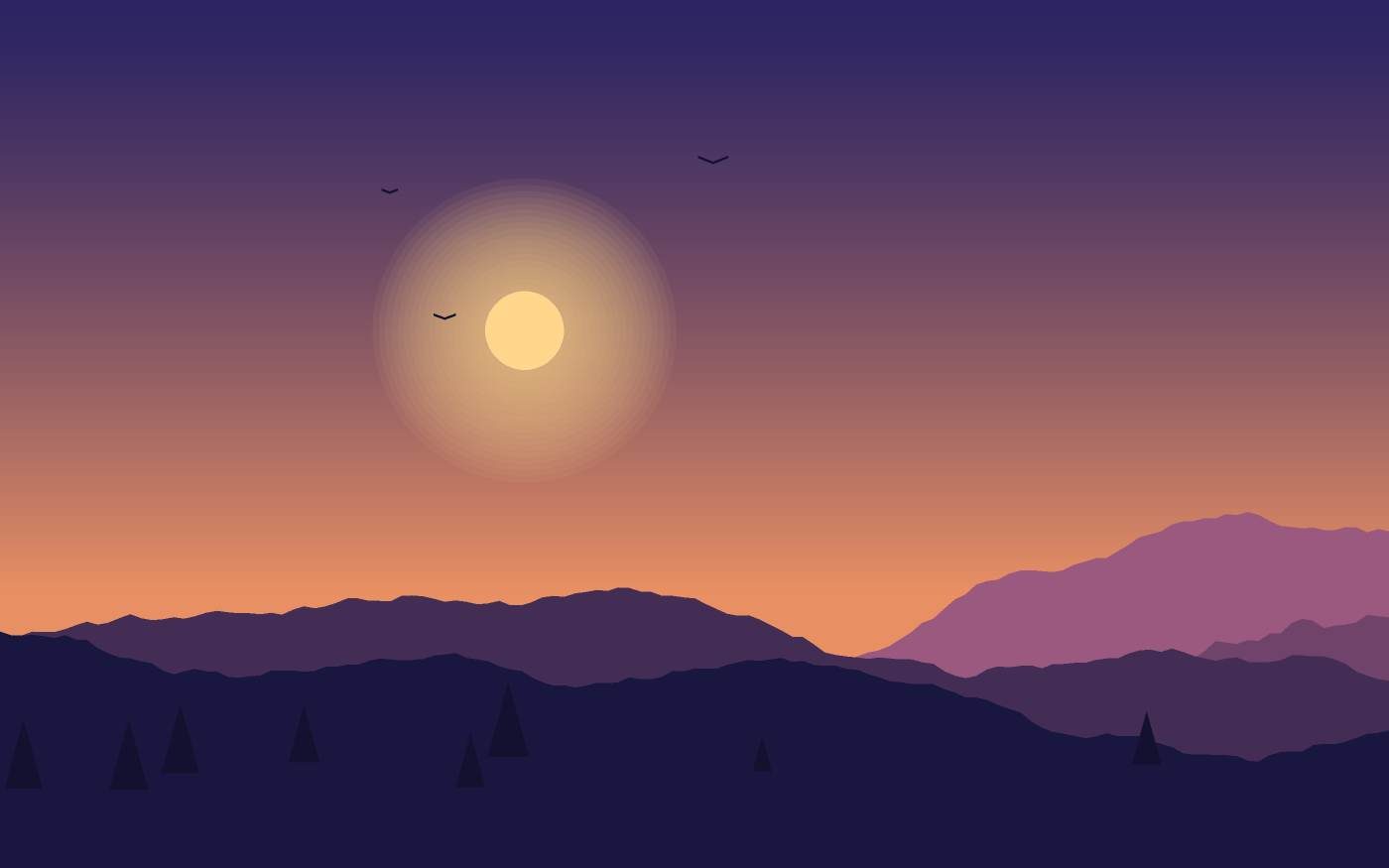 Landschapsillustratie