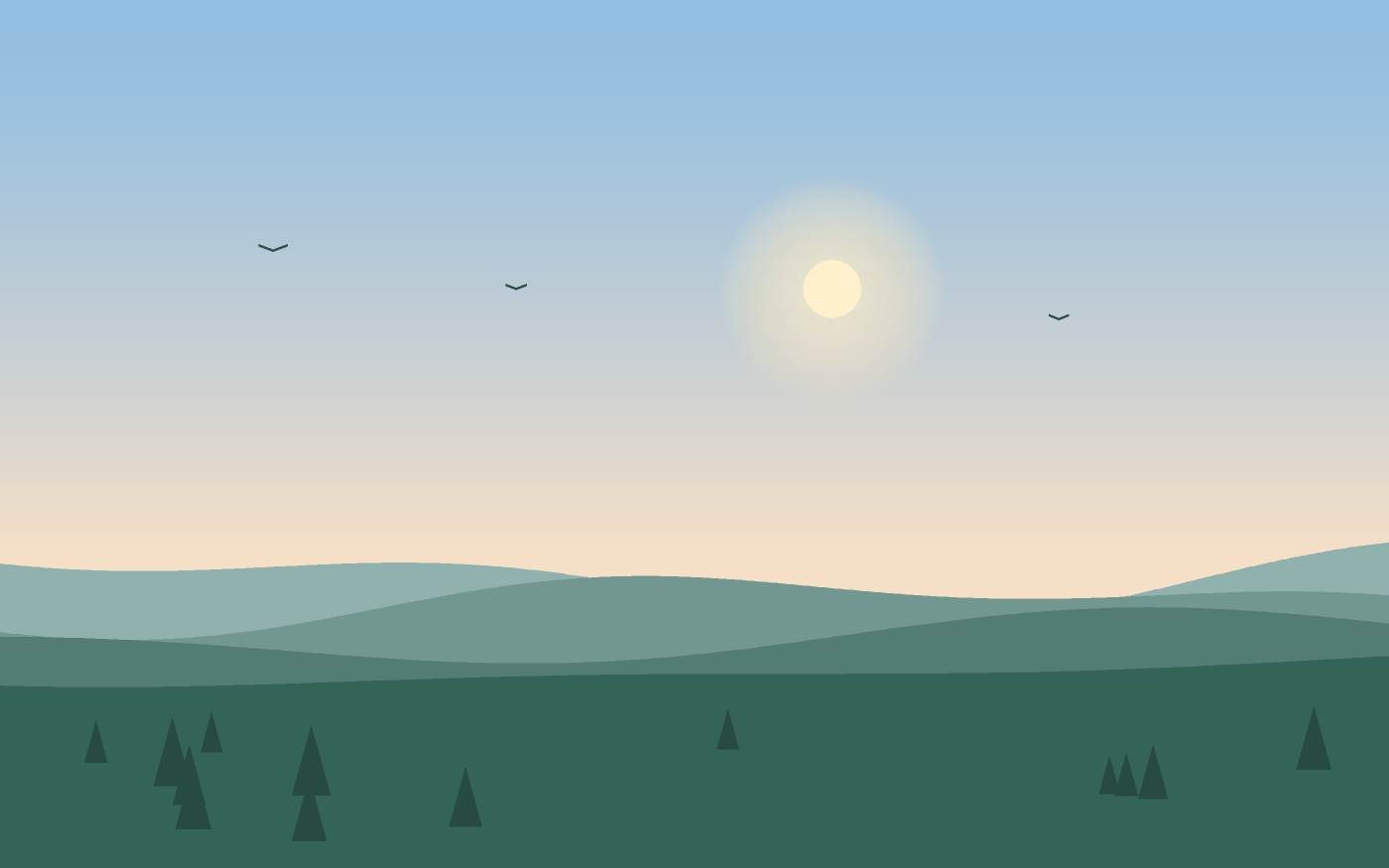 Ilustrace krajiny