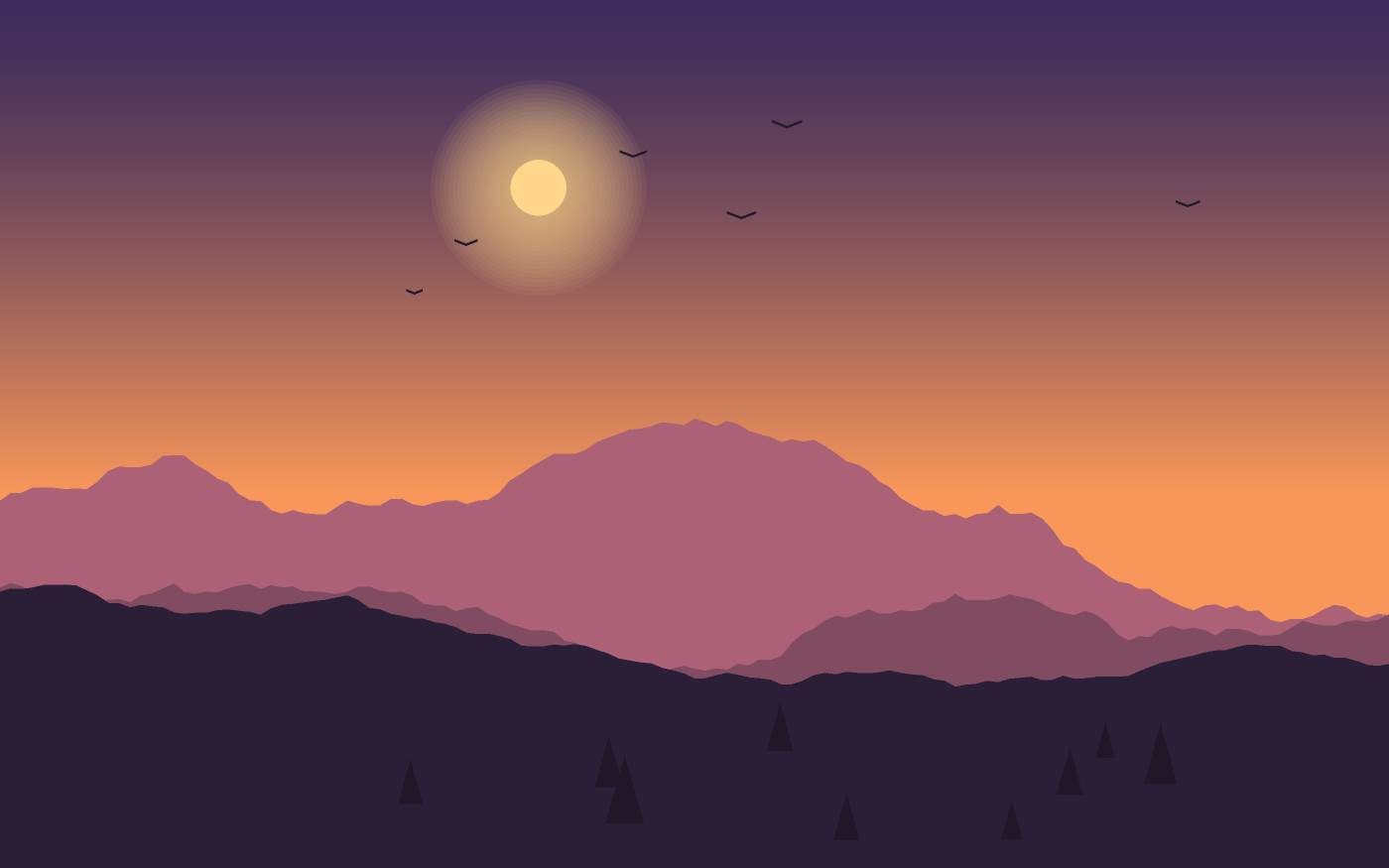 Ilustración de un paisaje