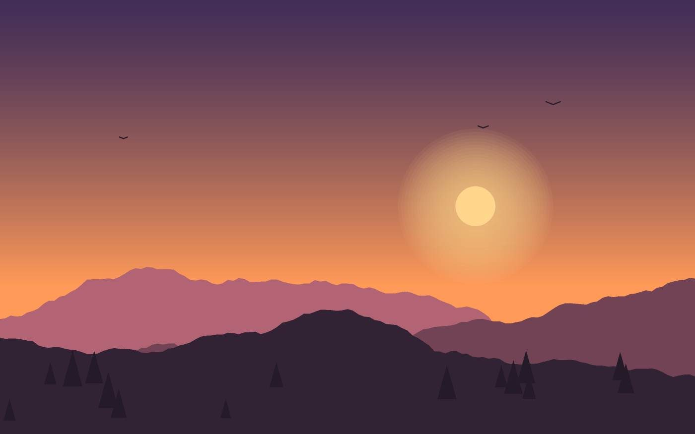 Ilustración de un paisaje