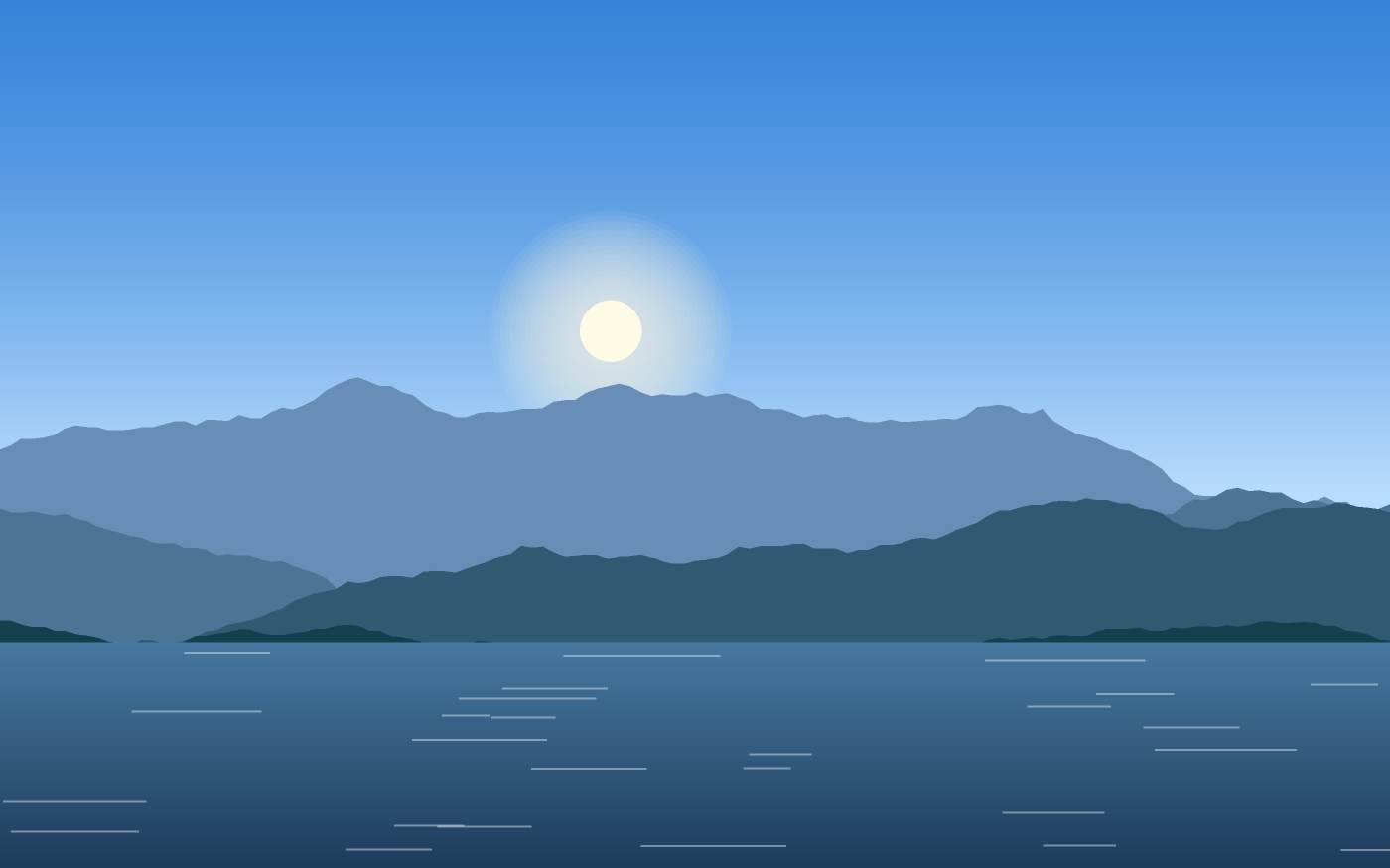 Illustrazione di un paesaggio