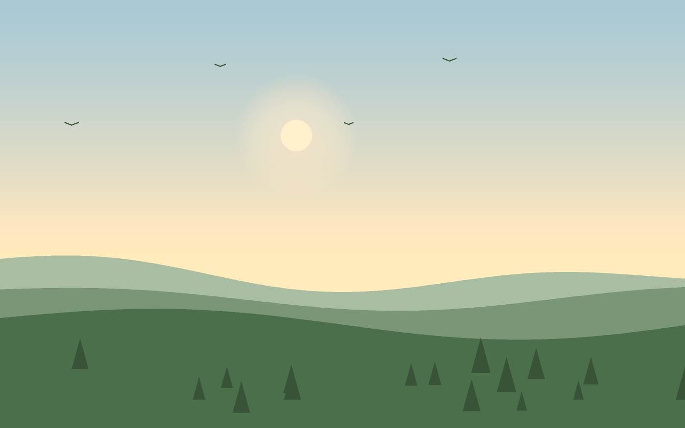 Illustrazione di un paesaggio