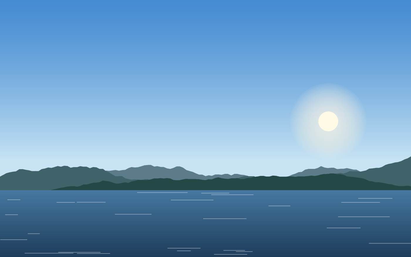 Illustrazione di un paesaggio