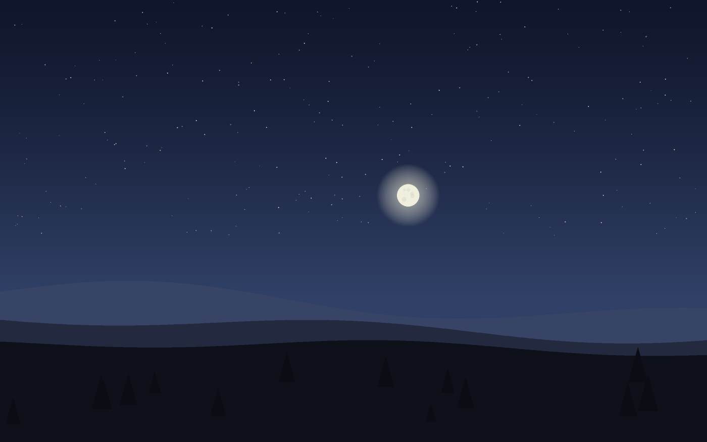 Ilustração de uma paisagem