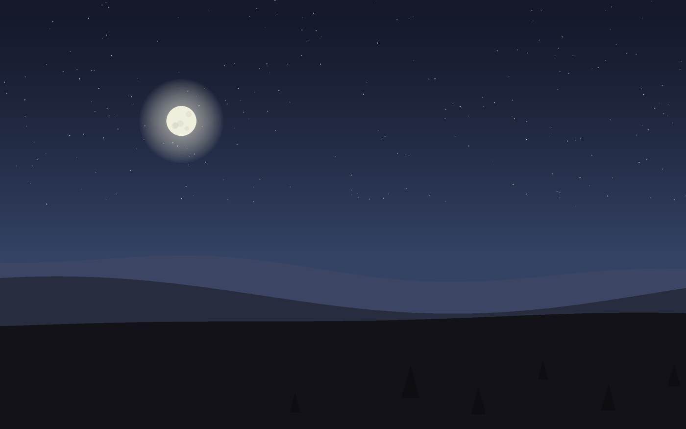 Ilustração de uma paisagem